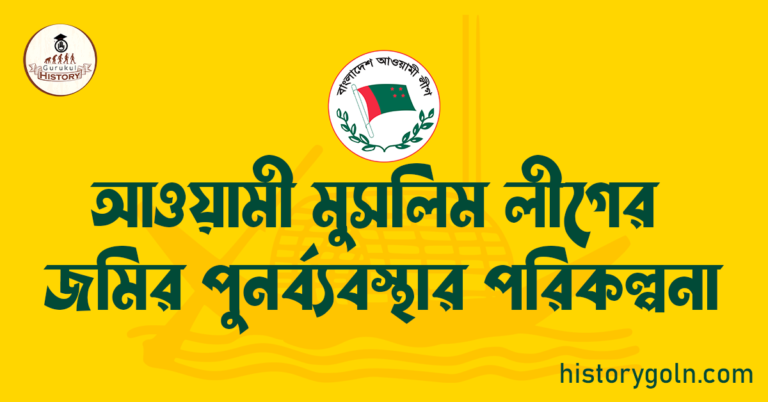 আওয়ামী মুসলিম লীগের জমির পুনর্ব্যবস্থার পরিকল্পনা