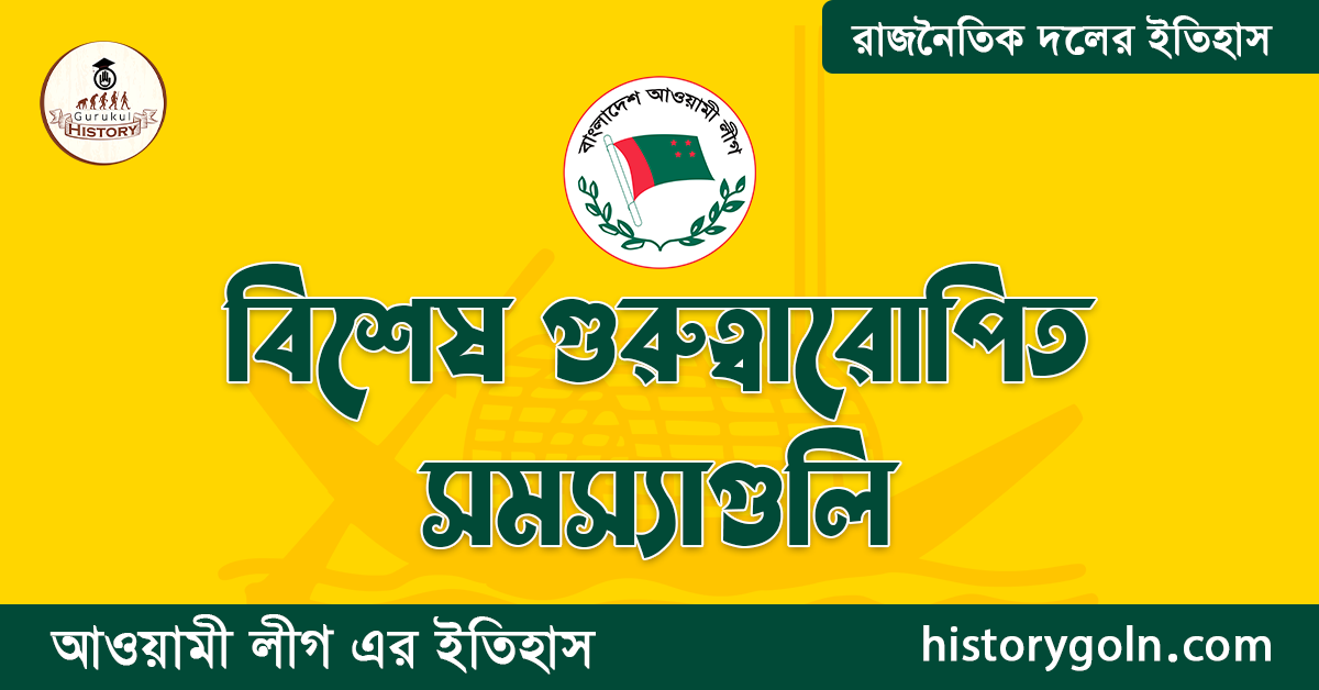 বিশেষ গুরুত্বারোপিত সমস্যাগুলি