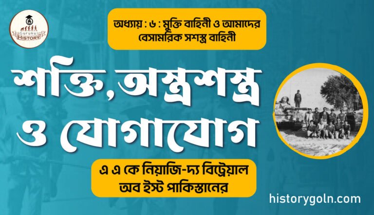 শক্তি,অস্ত্রশস্ত্র ও যোগাযোগ