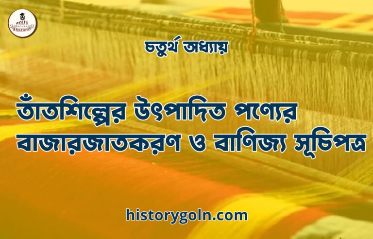 তাঁতশিল্পের উৎপাদিত পণ্যের বাজারজাতকরণ ও বাণিজ্য সূচিপত্র