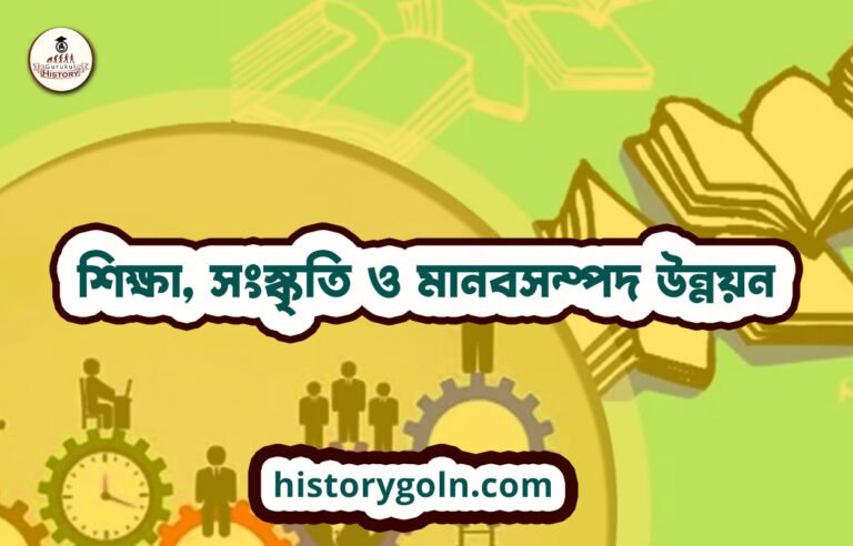 শিক্ষা, সংস্কৃতি ও মানবসম্পদ উন্নয়ন