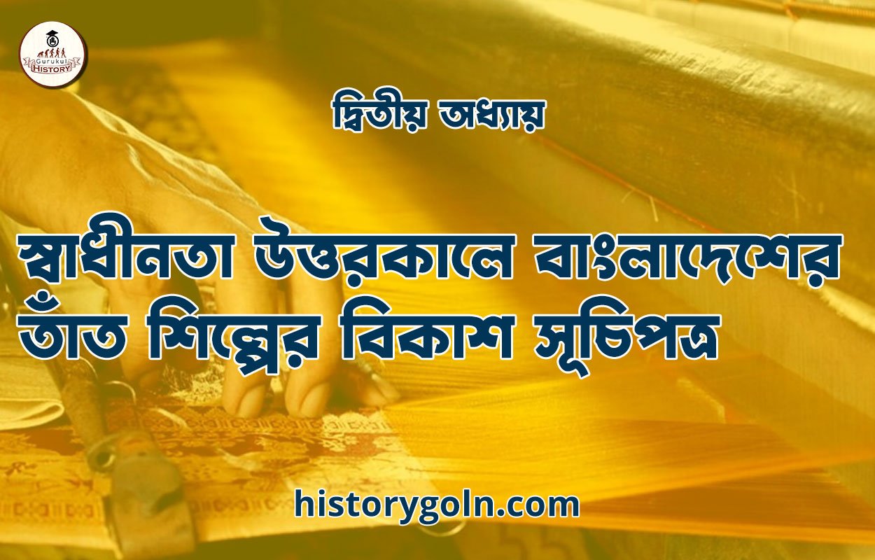 স্বাধীনতা উত্তরকালে বাংলাদেশের তাঁত শিল্পের বিকাশ সূচিপত্র