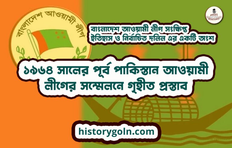 ১৯৬৪ সালের পূর্ব পাকিস্তান আওয়ামী লীগের সম্মেলনে গৃহীত প্রস্তাব