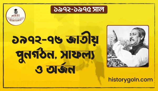 ১৯৭২-৭৫ জাতীয় পুনর্গঠন, সাফল্য ও অর্জন 1 ১৯৭২ ৭৫ জাতীয় পুনর্গঠন সাফল্য ও অর্জন ১৯৭২-৭৫ জাতীয় পুনর্গঠন, সাফল্য ও অর্জন